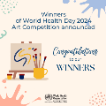 Winners of @WHOSEARO World Health Day art competition were announced at the event.
