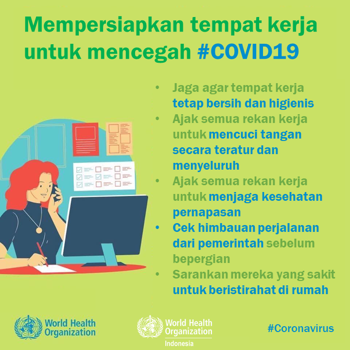 Workplace - list of things to do to